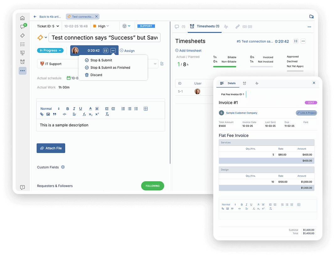 From Timesheets to Invoices, All in One image