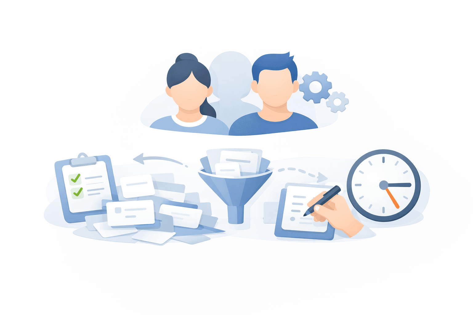 Project work across disconnected tools