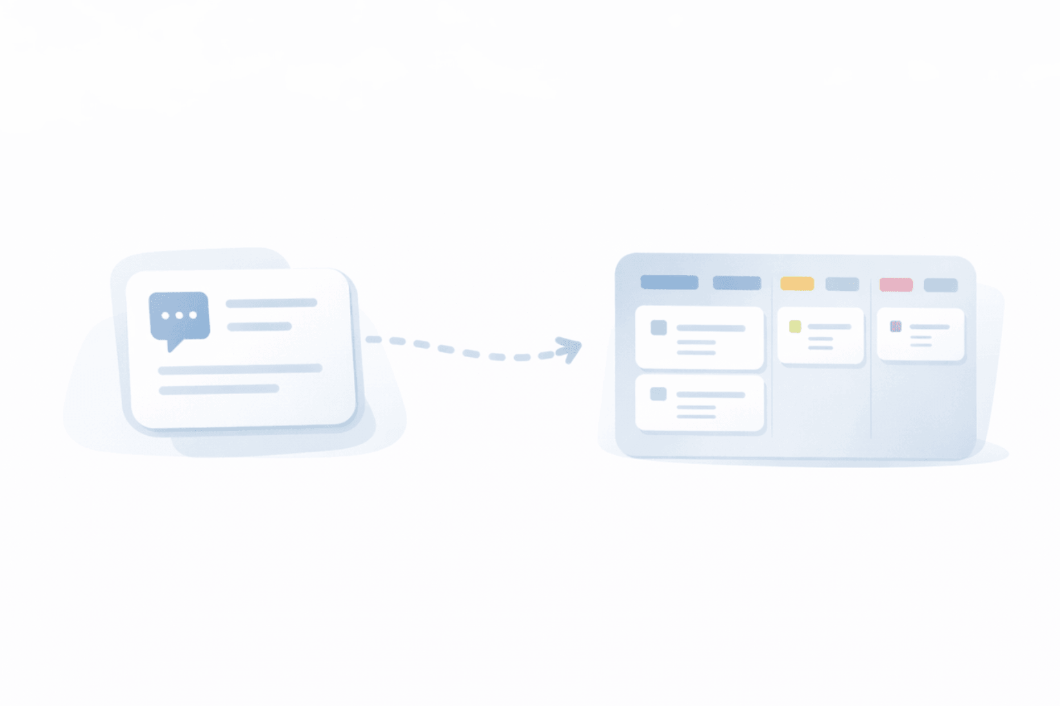 Project work across disconnected tools
