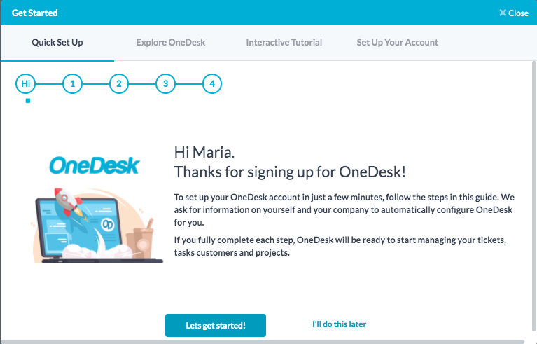 Small Business Management Software - Sign Up for OneDesk