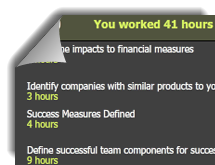 Timesheets A timesheet lets you track the work you’ve done