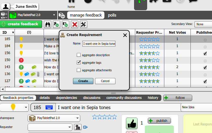 creating requirements