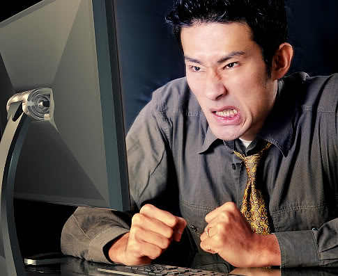 mad at computer